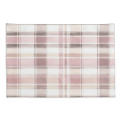 Blush roze witte plaid strepen kussensloop (Achterkant-Rechts)