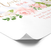 Blush roze witte pompoen mam-osa bar poster (Hoek)