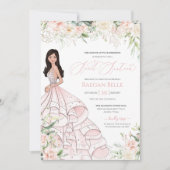 Blush roze witte rozen Luxe Glam Sweet Sixteen Kaart (Voorkant)