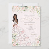 Blush roze witte rozen Luxury Game Sweet Sixteen Kaart (Voorkant)