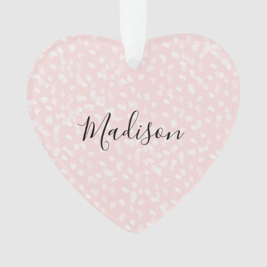 Blush roze witte vlekken ornament (voorkant)