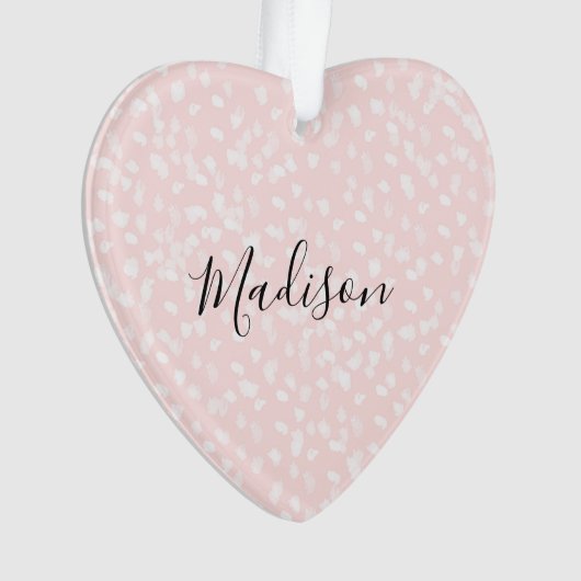 Blush roze witte vlekken ornament (voorkant)