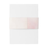 Blush Roze Zachte Pastel Waterverven Bruiloft Uitnodigingen Wikkel (Achterkant Voorbeeld)