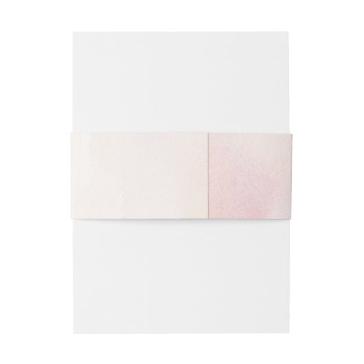 Blush Roze Zachte Pastel Waterverven Bruiloft Uitnodigingen Wikkel (Achterkant Voorbeeld)