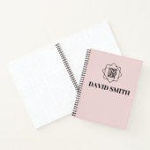 blush roze Zakelijk Modern Minimalist Notitieboek (Binnen)