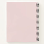 blush roze Zakelijk Modern Minimalist Notitieboek (Achterkant)