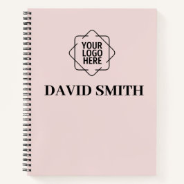 blush roze Zakelijk Modern Minimalist Notitieboek