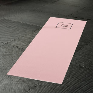 Blush roze zakelijke logo yogamat