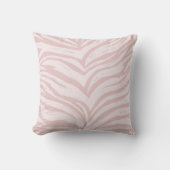 Blush roze zebra Print Tiger Stripes Animal Print  Kussen (Voorkant)