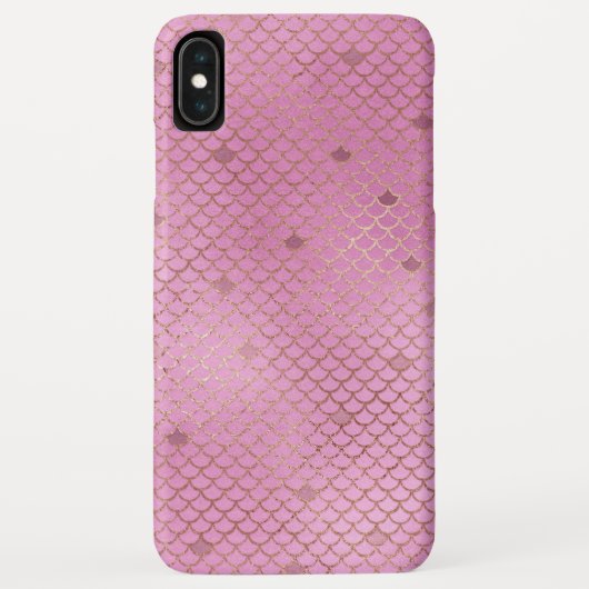 Blush roze zeemeermin schalen patroon Case-Mate iPhone case (Achterkant)