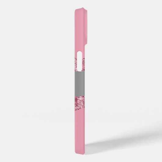 Blush roze zilverkleurige gekleurde marmer Case-Mate iPhone case (Achterkant / Rechts)