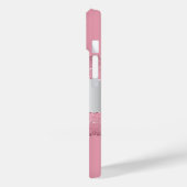 Blush roze zilverkleurige gekleurde marmer Case-Mate iPhone case (Achterkant / Links)