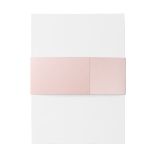 Blush Roze Zwart Bruiloft Uitnodigingen Wikkel (Achterkant Voorbeeld)