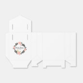 Blush Roze, Zwart en Goud Bloemen Vrijgezellenfees Bedankdoosjes (Uitgevouwen)