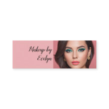 Blush Roze Zwarte Script Foto Make-up
