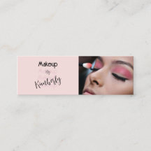 Blush Roze Zwarte Script Foto Make-up