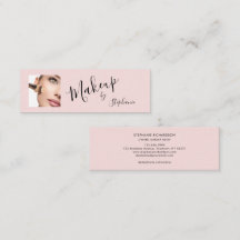 Blush Roze Zwarte Script Foto Make-up 