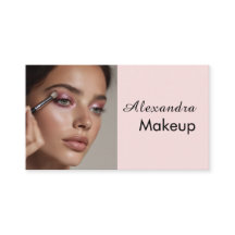 Blush Roze Zwarte Script Foto Make-up 