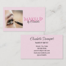Blush Roze Zwarte Script Foto Make-up