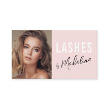 Blush Roze Zwarte Script Foto Wimpers Studio