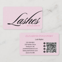 Blush Roze Zwarte Script Sociale Icon QR Code Wimp