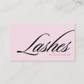 Blush Roze Zwarte Script Sociale Icoon QR Code Wim Visitekaartje (Voorkant)
