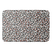 Blush roze zwarte witte led-kleurenprinter badmat (Voorkant)