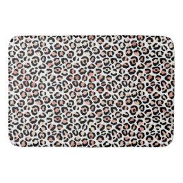 Blush roze zwarte witte led-kleurenprinter badmat