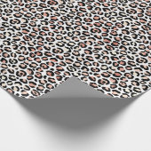 Blush roze zwarte witte led-kleurenprinter cadeaupapier (Hoek)