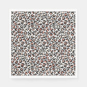 Blush roze zwarte witte led-kleurenprinter servet (Voorkant)