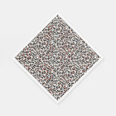 Blush roze zwarte witte led-kleurenprinter servet (Hoek)