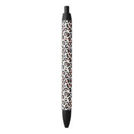 Blush Roze zwarte witte luipaard PrintPe Inkt Pen