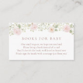 Blush Rozen Baby Breath Books voor Baby insert kaa Informatiekaartje (Voorkant)