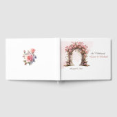 Blush Rozen Boho bruiloft boog bruiloft Gastenboek (Volledig)