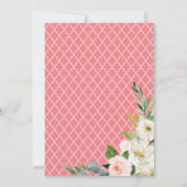 Blush Rozen Eerste communiqué & Brunch Pink & Whit Kaart (Achterkant)