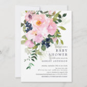 Blush Rozen en pony's Baby shower Kaart (Voorkant)