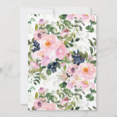 Blush Rozen en pony's BINGO Vrijgezellenfeest Game Kaart (Achterkant)