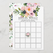 Blush Rozen en pony's BINGO Vrijgezellenfeest Game Kaart (Voorkant / Achterkant)