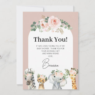 Blush Rozen Floral Arch Safari Kaart