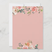 Blush Rozen Frame, Afstudeerhoed, Afstuderen Kaart (Achterkant)