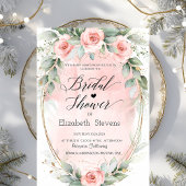 Blush Rozen Gold Lijst Script Vrijgezellenfeest Kaart