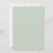 Blush Rozen Gouden Lijst Script Bruidsdouche Kaart (Achterkant)