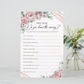 Blush rozen Hoe goed ken je de mama? (Staand voorkant)