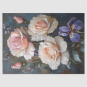  Blush Rozen & Iris Decoupage Kunst Tissuepapier (Voorkant)