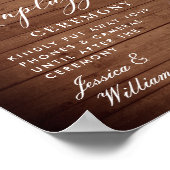 Blush Rozen Lantern Unplugged Wedding Ceremony Poster (Hoek)