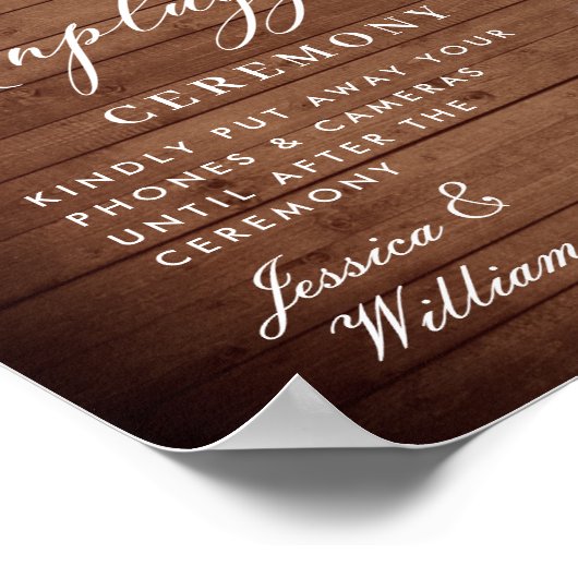 Blush Rozen Lantern Unplugged Wedding Ceremony Poster (Hoek)