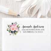 Blush Rozen & pinda's Floral Vrijgezellenfeest Lab Etiket (Insitu)