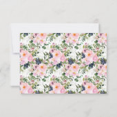 Blush Rozen & pioenen Date Night Ideeën Kaart (Achterkant)