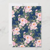 Blush Rozen & pioenen kantBruids Douche Bruids The Kaart (Achterkant)