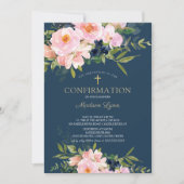 Blush Rozen & pioenrozen bevestiging Kaart (Voorkant)